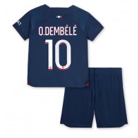Paris Saint-Germain Ousmane Dembele #10 Hemmatröja Barn 2023-24 Kortärmad (+ Korta byxor)